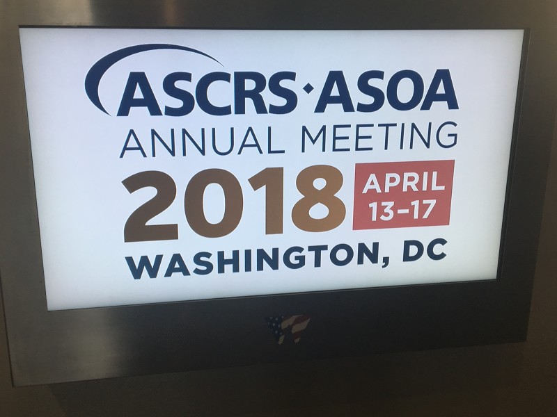 We participate in the largest American congress (ASCRS)